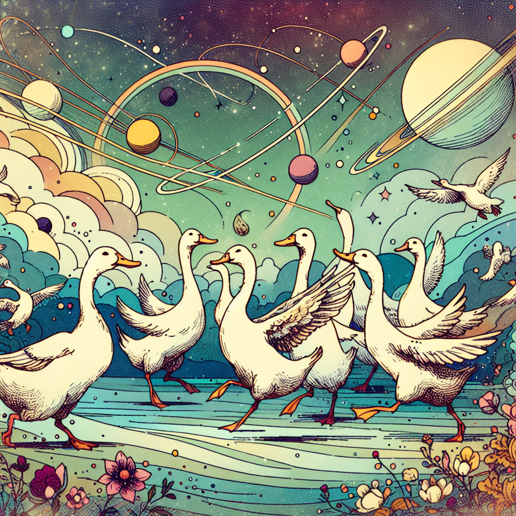 La danse des canards image